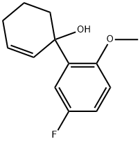 1-(5-Fluoro-2-methoxyphenyl)-2-cyclohexen-1-ol Structure