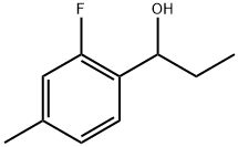 Benzenemethanol, α-ethyl-2-fluoro-4-methyl- Structure