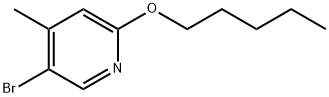 5-Bromo-4-methyl-2-(pentyloxy)pyridine Structure