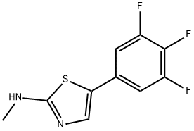 N-methyl-5-(3,4,5-trifluorophenyl)thiazol-2-amine Structure