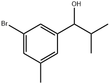 1-(3-bromo-5-methylphenyl)-2-methylpropan-1-ol Structure