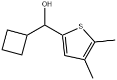 α-Cyclobutyl-4,5-dimethyl-2-thiophenemethanol 구조식 이미지