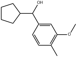 α-Cyclopentyl-3-methoxy-4-methylbenzenemethanol Structure