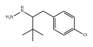 (1-(4-chlorophenyl)-3,3-dimethylbutan-2-yl)hydrazine Structure