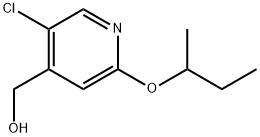 5-Chloro-2-(1-methylpropoxy)-4-pyridinemethanol Structure