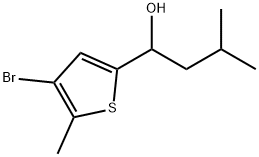 4-Bromo-5-methyl-α-(2-methylpropyl)-2-thiophenemethanol Structure