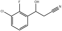 3-Chloro-2-fluoro-β-hydroxybenzenepropanenitrile Structure