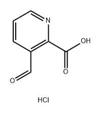 2-Pyridinecarboxylic acid, 3-formyl-, hydrochloride (1:1) 구조식 이미지