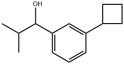 1-(3-cyclobutylphenyl)-2-methylpropan-1-ol Structure