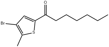 1-(4-Bromo-5-methyl-2-thienyl)-1-heptanone 구조식 이미지
