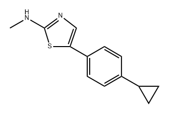 5-(4-Cyclopropylphenyl)-N-methylthiazol-2-amine Structure