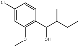 4-Chloro-2-methoxy-α-(1-methylpropyl)benzenemethanol Structure