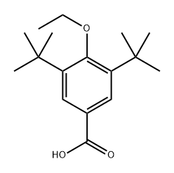 3,5-di-tert-butyl-4-ethoxybenzoic acid Structure