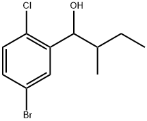 5-Bromo-2-chloro-α-(1-methylpropyl)benzenemethanol Structure