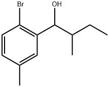 2-Bromo-5-methyl-α-(1-methylpropyl)benzenemethanol Structure