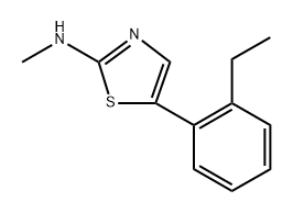 5-(2-Ethylphenyl)-N-methylthiazol-2-amine Structure