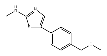 5-(4-(Methoxymethyl)phenyl)-N-methylthiazol-2-amine Structure