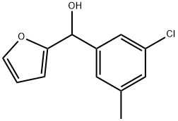 (3-chloro-5-methylphenyl)(furan-2-yl)methanol Structure