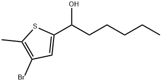 4-Bromo-5-methyl-α-pentyl-2-thiophenemethanol Structure