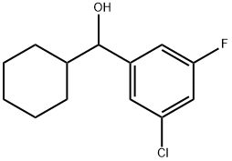 3-Chloro-α-cyclohexyl-5-fluorobenzenemethanol Structure