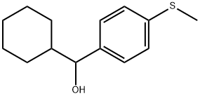 α-Cyclohexyl-4-(methylthio)benzenemethanol Structure