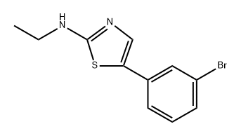 5-(3-Bromophenyl)-N-ethylthiazol-2-amine Structure