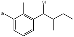 3-Bromo-2-methyl-α-(1-methylpropyl)benzenemethanol Structure