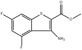 Methyl 3-amino-4,6-difluorobenzo[b]thiophene-2-carboxylate Structure