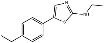 N-ethyl-5-(4-ethylphenyl)thiazol-2-amine Structure
