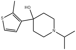 1-(1-Methylethyl)-4-(2-methyl-3-thienyl)-4-piperidinol Structure