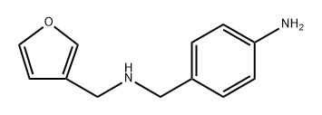 N-[(4-Aminophenyl)methyl]-3-furanmethanamine 구조식 이미지