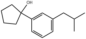 1-(3-isobutylphenyl)cyclopentanol Structure