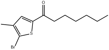 1-(5-Bromo-4-methyl-2-thienyl)-1-heptanone Structure