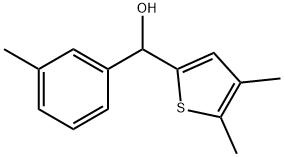 4,5-Dimethyl-α-(3-methylphenyl)-2-thiophenemethanol Structure