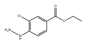 Ethyl 3-chloro-4-hydrazinylbenzoate Structure