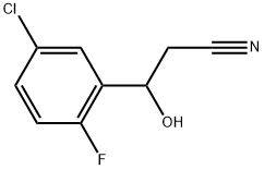 5-Chloro-2-fluoro-β-hydroxybenzenepropanenitrile Structure