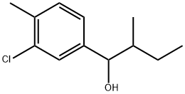 3-Chloro-4-methyl-α-(1-methylpropyl)benzenemethanol Structure