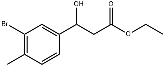 ethyl 3-(3-bromo-4-methylphenyl)-3-hydroxypropanoate Structure