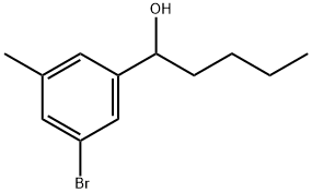 3-Bromo-α-butyl-5-methylbenzenemethanol Structure