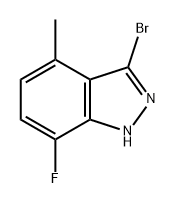 3-bromo-7-fluoro-4-methyl-1H-indazole Structure
