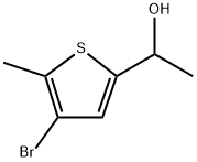 4-Bromo-α,5-dimethyl-2-thiophenemethanol Structure