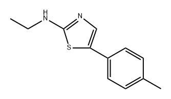 N-ethyl-5-(p-tolyl)thiazol-2-amine 구조식 이미지