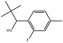 1-(2-fluoro-4-methylphenyl)-2,2-dimethylpropan-1-ol Structure