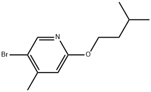 5-Bromo-4-methyl-2-(3-methylbutoxy)pyridine Structure