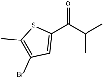 1-(4-Bromo-5-methyl-2-thienyl)-2-methyl-1-propanone Structure