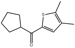 Cyclopentyl(4,5-dimethyl-2-thienyl)methanone Structure