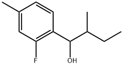 2-Fluoro-4-methyl-α-(1-methylpropyl)benzenemethanol Structure