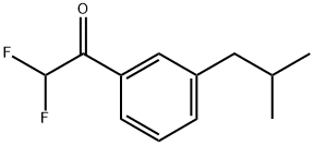 2,2-difluoro-1-(3-isobutylphenyl)ethanone 구조식 이미지