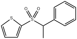 2-((1-phenylethyl)sulfonyl)thiophene Structure