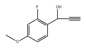 1-(2-Fluoro-4-methoxyphenyl)prop-2-yn-1-ol Structure